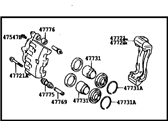 OEM 1991 Toyota Camry Cylinder Assy, Front Disc Brake, RH - 47730-20240