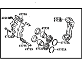 OEM 1989 Toyota Camry Cylinder Assy, Front Disc Brake, RH - 47730-20240