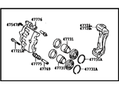 OEM 1988 Toyota Celica Cylinder Assy, Disc Brake, LH - 47750-20270