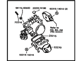 OEM 1989 Toyota Celica Throttle Body - 22210-74150