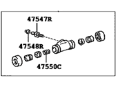 OEM 2012 Toyota Corolla Wheel Cylinder - 47550-02090