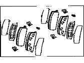 OEM 1990 Toyota 4Runner Brake Pad - 04465-YZZA7