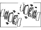 OEM 1991 Toyota Cressida Brake Pad - 04465-YZZA7