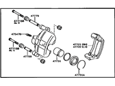 OEM 1996 Toyota Paseo Caliper - 47730-10100